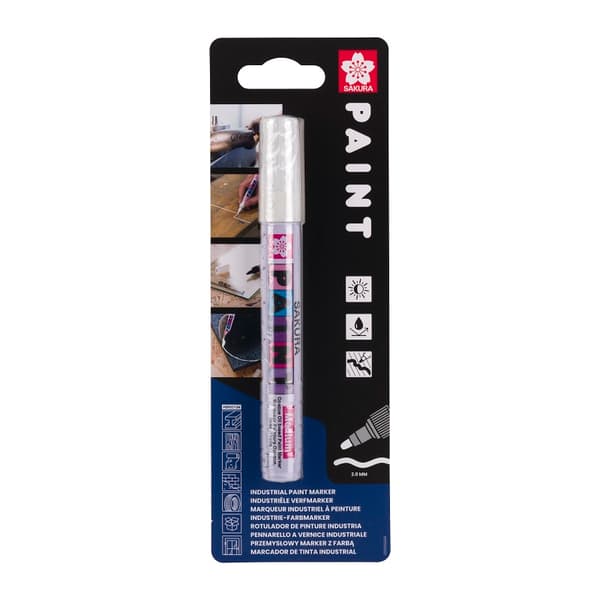 Marker Paint med medium spids, hvid, Sakura