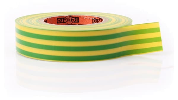 Högert Technik PVC-eristysteippi, keltavihreä (HT1P286)