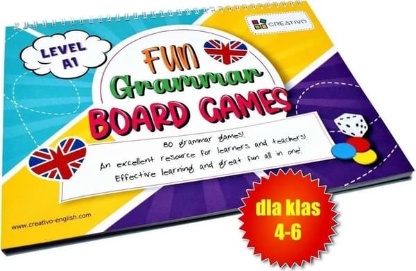 Roliga grammatikbrädspel nivå A1 CREATIVO
