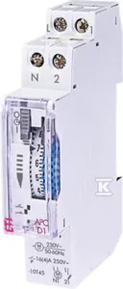 Eti-Polam Analog Timer Programmer 1P 16A 230V AC Daglig APC-D1 002472001