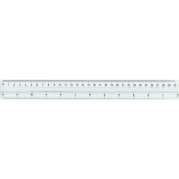 LINEAL 30 CM PLAST
