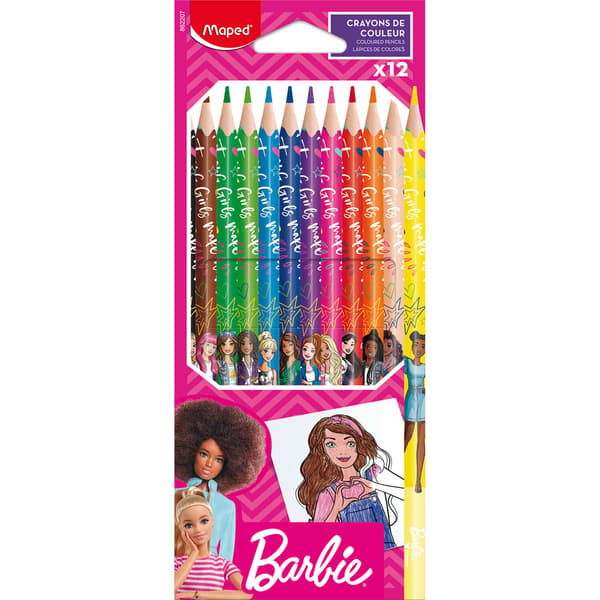 Barbie-värikynät 12 kpl MAPED