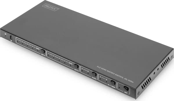 DIGITUS - video/audio-kytkin - 4 x 2