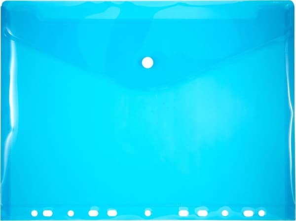Portfölj PP A4 med europerforering blå PENMATE