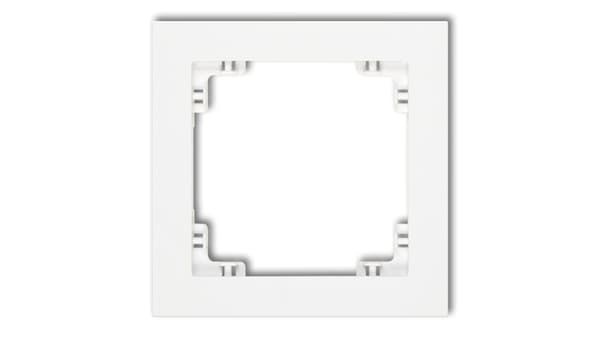 DECO Universalfäste, enkel plast, mattvit 25DR-1