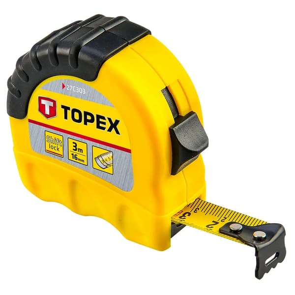 Topex Målebånd Shiftlock 3m (27C303)
