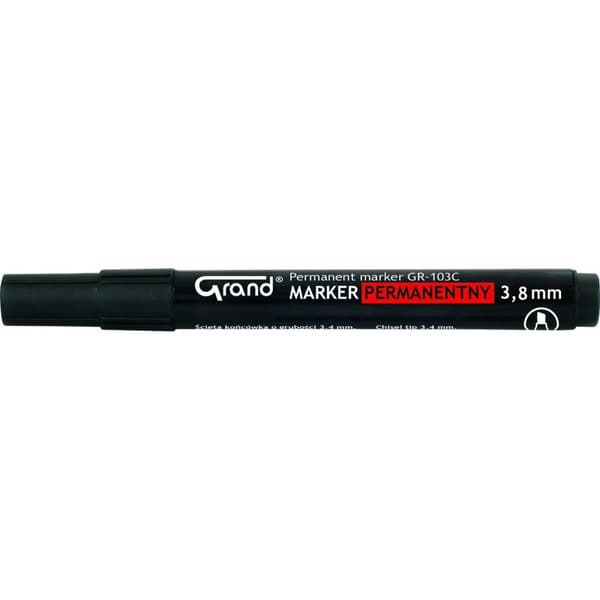GRAND PERMANENT MARKER GRAND GR-103C, SORT