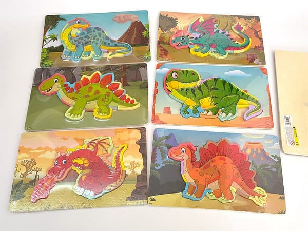 Träpussel Dinosaurier 543706 mix pris för 1 styck