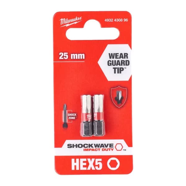 BIT, SPIDS, SPIDS HEX5 25MM 2 STK