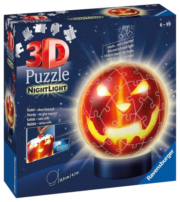 Puslespil 3D 72 Græskar i mørket