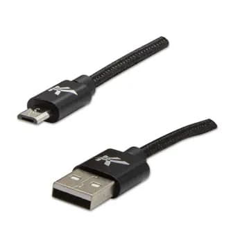 USB Logo USB-A-kabel - MicroUSB 2 m Sort