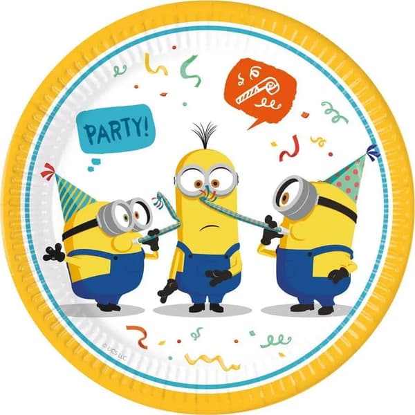 GoDan Papperstallrikar Minions 23 cm 8 st. Godan