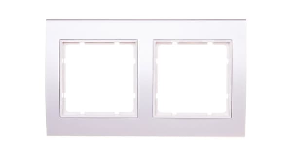 Berker Dubbelram B.3 aluminium/vit (10123904)