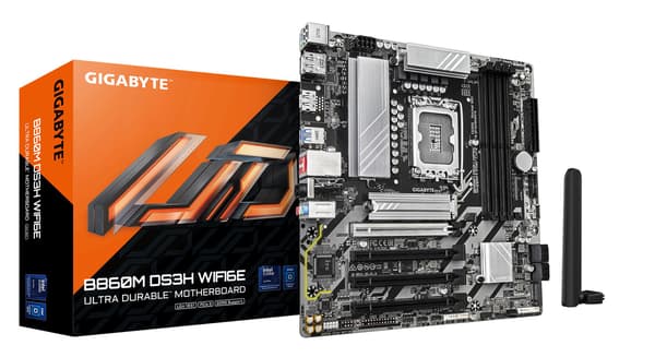 Gigabyte B860M DS3H WIFI6E - moderkort - micro ATX - LGA1851 Socket - B860M
