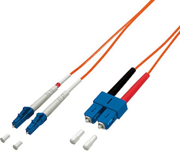 Equip Light air patchkabel LC - SC Multimode Duplex OM1, 2m (254322)