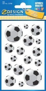 Pappersklistermärken - Fotboll 3