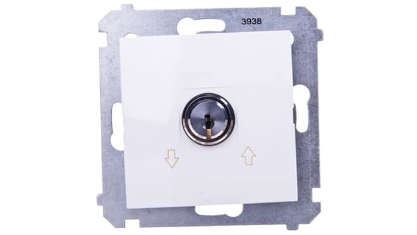 Kontakt-Simon Stik Simon 54 til nøgle 5A 230V hvid (DPZK.01/11)