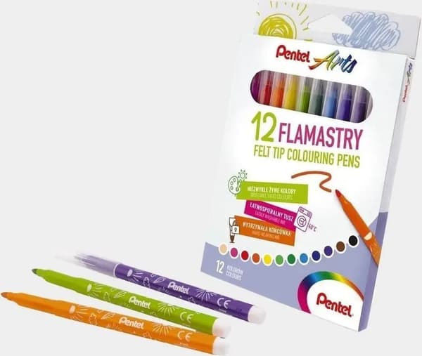 Pentel 12 färger crimping penna