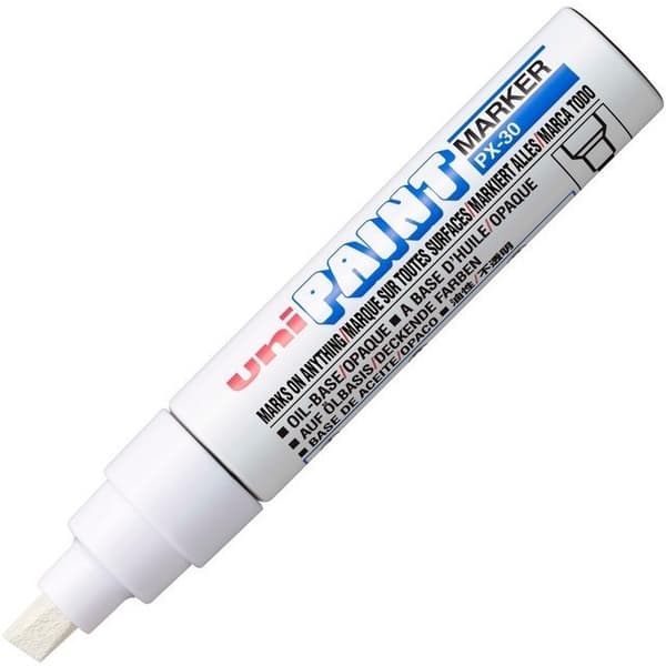 UNI-BALL Oljemarkör PAINT PX30, vit (PX30W)