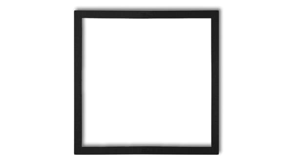 Karlik Enkelt Fyldningsramme Deco Serie Mat Sort (12DRW-1)
