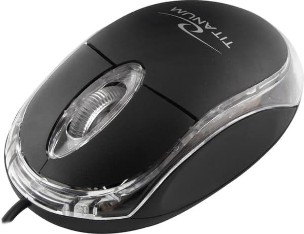 TITANUM RAPTOR 3D TRÅDBUNDEN OPTISK MUS USB SVART