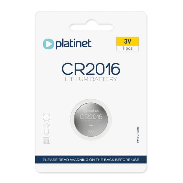 PLATINET BATTERI BATTERI CR2016 BLISTER*1STK [45443]