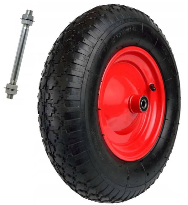 PUMPED WHEEL SET WITH AXLE FI12 PB03 4.00-8 2PR F.M.L.K