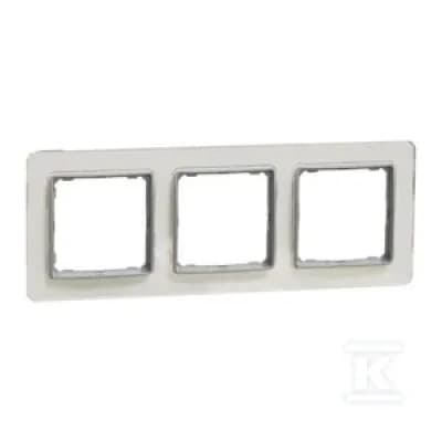Schneider Electric Sedna Elements, 3-facksram, glasvit