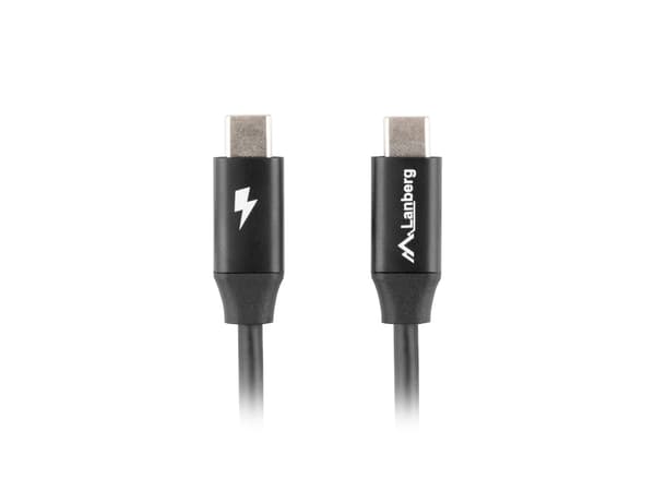 Kabel USB C Lanberg CA-CMCM-40CU-0018-BK (1,8 m) Svart