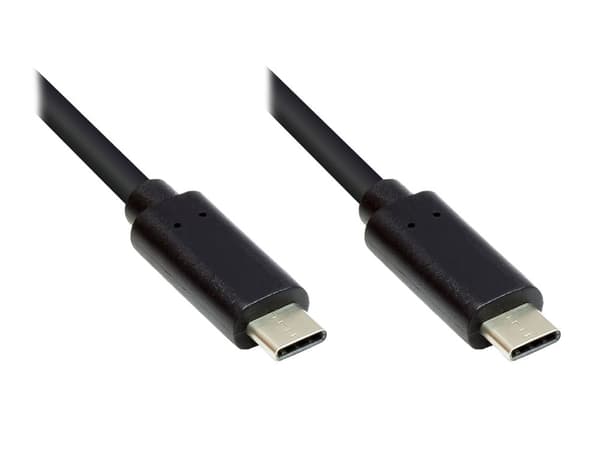 Kabel USB Alcasa USB-C - USB-C 1 m Sort (GC-M0113)