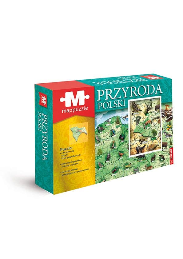 Palapeli Demart MAPPUZZLE NATURE ENGLISH
