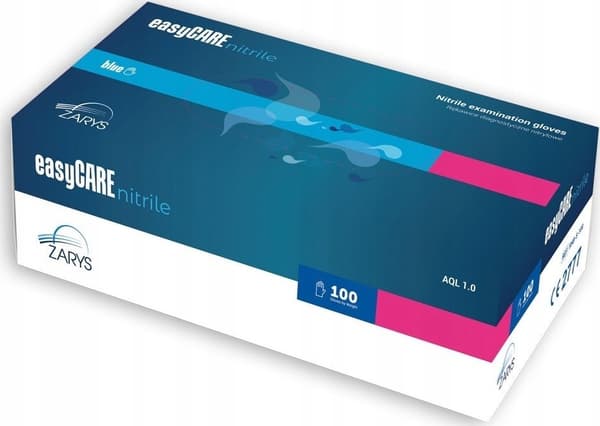 EasyCare EasyCare Outline - Diagnostiska handskar, Nitril, Pudderfria, Blå - L