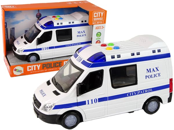 Auto polis polisbil ljus ljud 15490 Lean Toys