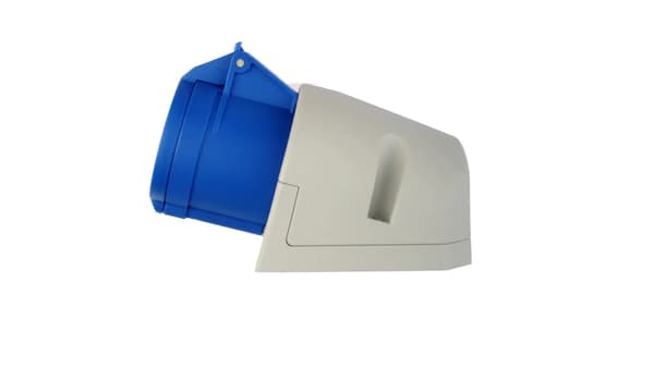 Teräspistorasia 32A 3P 230V sininen IP44 123-6
