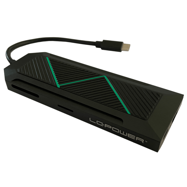 USB-hubb LC-Power LC-HUB-C-MULTI-6-RGB USB-C + USB