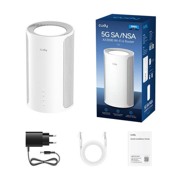 Cudy P2 - trådløs router - WWAN - Wi-Fi 6 - 5G, 4G - desktop
