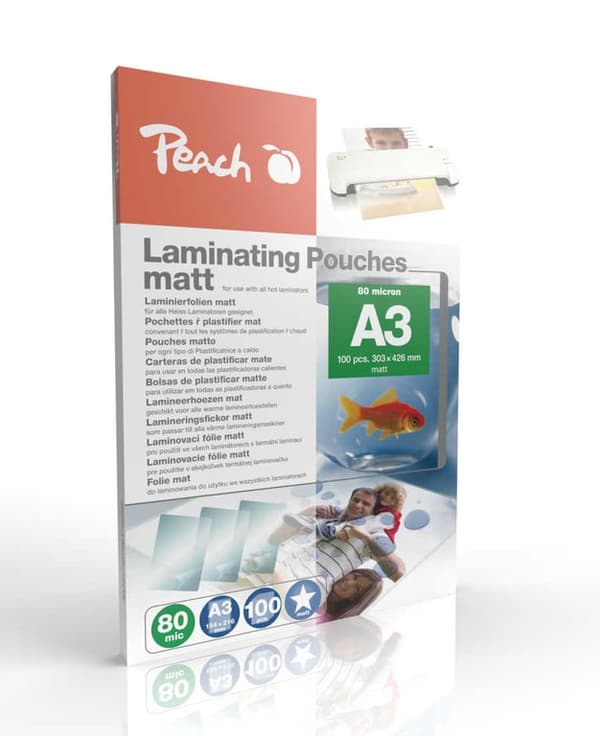 Peach Peach laminointitaskut A3 303x426mm 80mic matta 100kpl