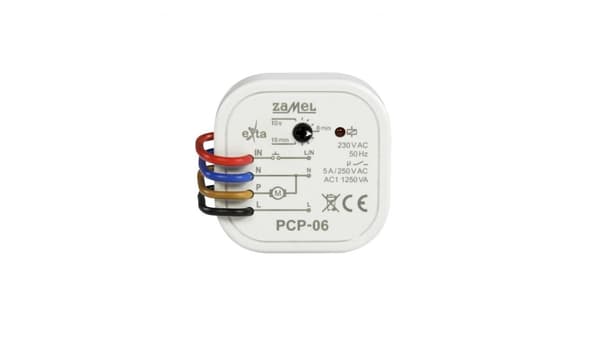 Timer til ventilatorstyring, topboks, 5A, 230V AC PCP-06
