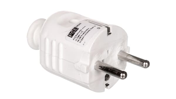 Lige stikprop 10/16A 2P+J UNI-SCHUKO IP20 hvid 08266