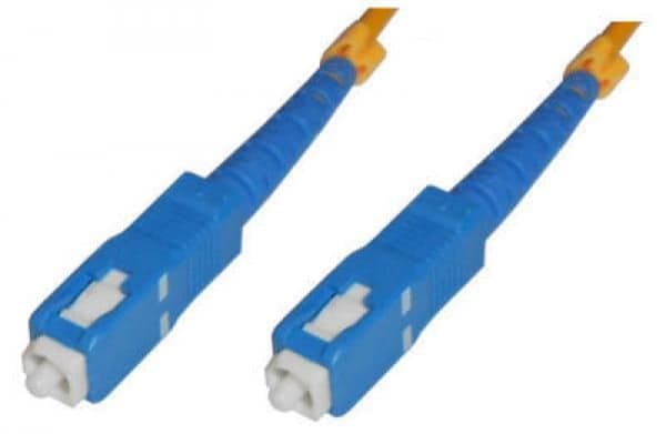 MicroConnect SC/PC-SC/PC 3m OS2 Fiber Patchkabel Singlemode Simplex LSZH OS1/OS2 Gul