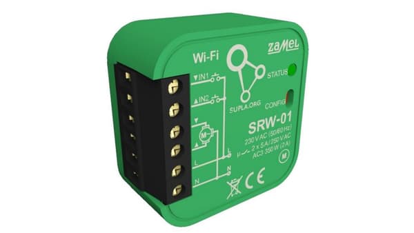 Zamel SUPLA WI-FI rullaverhon ohjain SRW-01 (SPL10000004)
