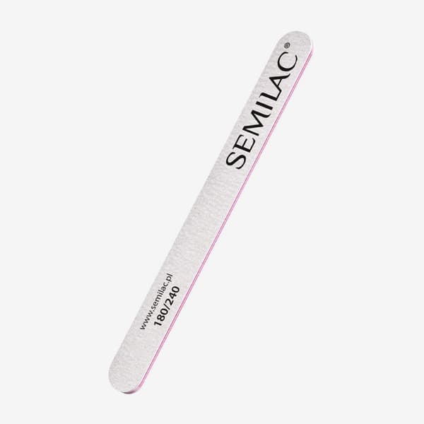 Semilac Kvalitet 180/240 fil hvid og pink