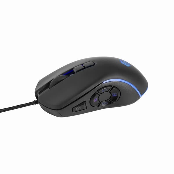 GEMBIRD RGB LED USB Gamingmus RAGNAR RX500 10 knappar 7200DPI