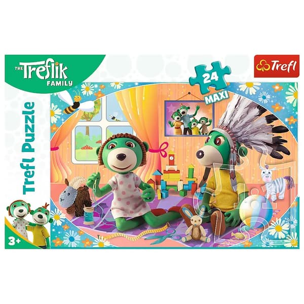24 maksi palapeliä - Treflik-perhe TREFL