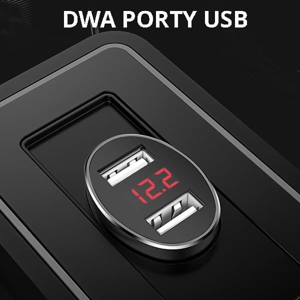 USAMS Self Order. 2xUSB C1 2.1A LED sort/sort CC45GC01 (US-CC045)