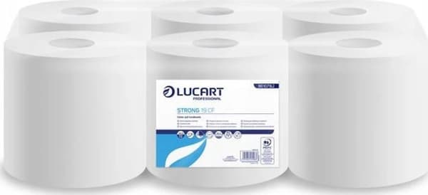 Karen Lucart Strong 19 CF - Rullhandduk, 2 lager, 100 m, cellulosa - 6 rullar