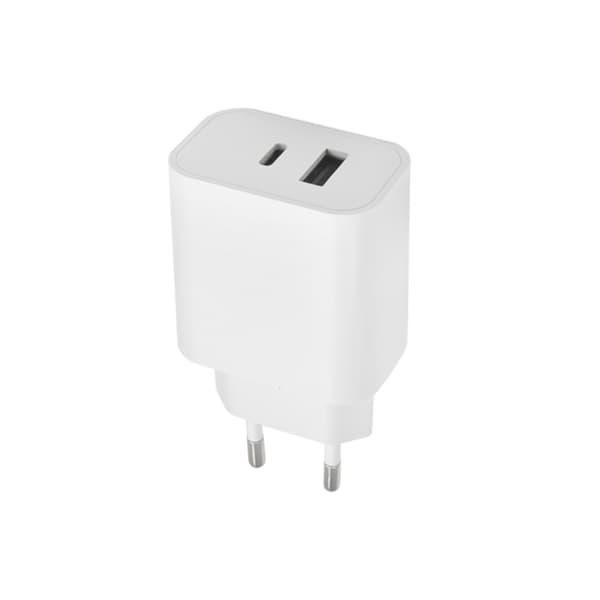 Maxlife netværksoplader PD QC MXTC-06 1x USB-C 1x USB 20W hvid