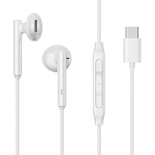 Joyroom JR-EC05 USB-C In-Ear-hörlurar – Vit