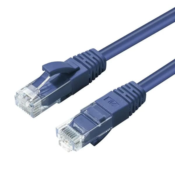 MicroConnect CAT6A UTP 0,25m Blå LSZH Uskærmet Netværkskabel, LSZH, AWG26 CU