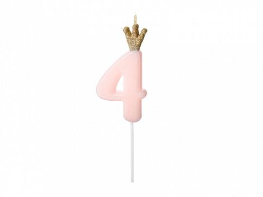 FÖDELSEDAGSSNACK NUMMER 4 rosor 9,5 cm